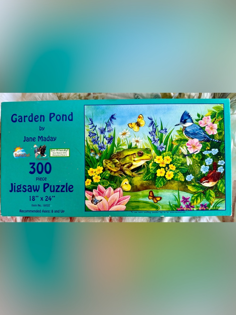 SunsOut Garden Pond 300-Piece Jigsaw Puzzle by Jane Maday